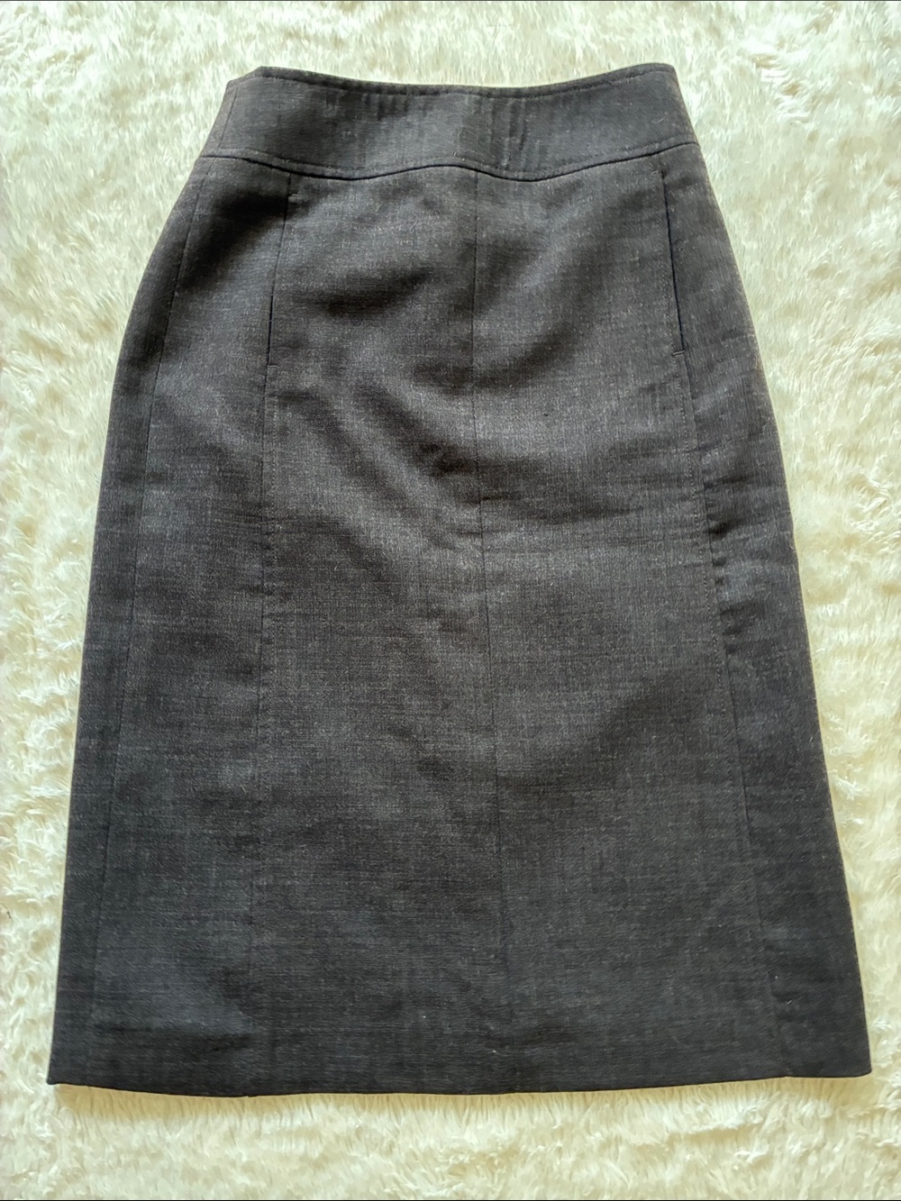 J. Crew Dark Gray Pencil Skirt